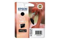 Epson T0871 - 11.4 ml - fotozwart - origineel - blister - inktcartridge - voor Stylus Photo R1900