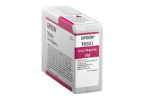 Epson T8503 - 80 ml - levendig magenta - origineel - inktcartridge - voor SureColor P800, P800 Designer Edition, SC-P800