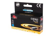 UPrint C-551XLC - XL grootte - cyaan - compatible - inktcartridge (alternatief voor: Canon CLI-551XL)