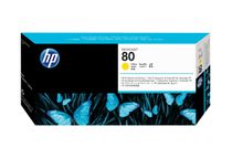 HP 80 - 17 ml - geel - printkop met reiniger - voor DesignJet 1050c, 1050c plus, 1055cm, 1055cm plus