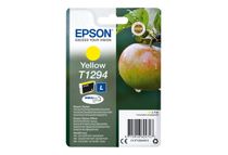 Epson T1294 - 7 ml - maat L - geel - origineel - blister - inktcartridge - voor Stylus SX230, SX235, SX430, SX438; WorkForce WF-3010, 3520, 3530, 3540, 7015, 7515, 7525