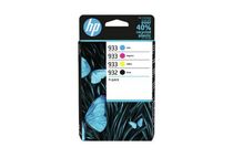 HP 932-933 Pack de 4 - noir et 3 couleurs - cartouche d