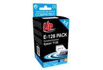 UPrint E-128 - 4 - zwart, geel, cyaan, magenta - inktcartridge (alternatief voor: Epson T1284, Epson T1283, Epson T1282, Epson T1281)