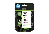 HP 305 - Pack de 2 - noir et 3 couleurs - cartouche d
