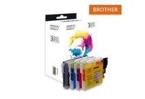 Cartouche compatible Brother LC980/LC1100 - pack de 4 - noir, jaune, cyan, magenta - Switch 