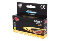 UPrint C-551XLY - XL grootte - geel - compatible - inktcartridge (alternatief voor: Canon CLI-551XL)