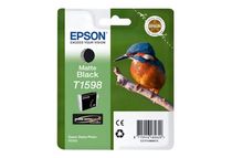 Epson T1598 - 17 ml - matzwart - origineel - blister - inktcartridge - voor Stylus Photo R2000