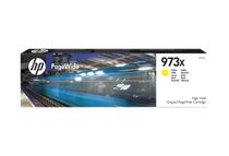 HP 973X - Hoog rendement - geel - origineel - PageWide - inktcartridge - voor PageWide Managed MFP P57750, P55250; PageWide Pro 452, 477
