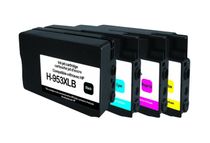 UPrint H-953XL-PACK - 4 - XL - zwart, geel, cyaan, magenta - compatible - inktcartridge (alternatief voor: HP F6U18AE, HP F6U16AE, HP F6U17AE, HP L0S70AE)