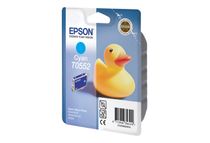 Epson T0552 - 8 ml - cyaan - origineel - blister - inktcartridge - voor Stylus Photo R240, R245, RX420, RX425, RX520