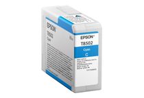 Epson T850200 - 80 ml - hoge capaciteit - cyaan - origineel - inktcartridge - voor SureColor P800, P800 Designer Edition, SC-P800