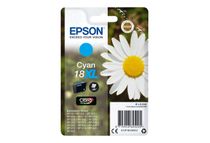 Epson 18XL - 6.6 ml - XL - cián - original - cartucho de tinta - para Expression Home XP-212, 215, 225, 312, 315, 322, 325, 412, 415, 422, 425