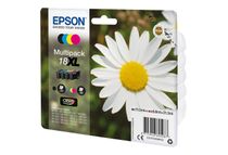 Epson 18XL - Paquete de 4 - XL - negro, amarillo, cián, magenta - original - blíster - cartucho de tinta - para Expression Home XP-212, 215, 225, 312, 315, 322, 325, 412, 415, 422, 425