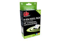UPrint H-934/935XL - Paquete de 4 - negro, amarillo, cián, magenta - compatible - refabricado - cartucho de tinta (alternativa para: HP 934XL, HP 935XL) - para HP Officejet 6812, 6815, 6820; Officejet Pro 6230, 6230 ePrinter, 6830, 6835