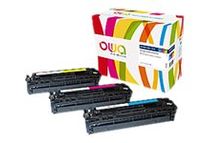 Cartouche laser compatible HP 131A - pack de 3 - cyan, magenta, jaune - Owa K35593OW