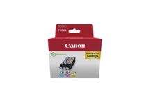 Canon CLI-521 - Pack de 3 - cyan, magenta, jaune - cartouche d