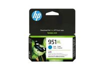 HP 951XL - Hoog rendement - cyaan - origineel - inktcartridge - voor Officejet Pro 251dw, 276dw, 8100, 8600, 8600 N911a, 8610, 8615, 8616, 8620, 8625, 8630