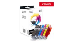 SWITCH - 5 - zwart, geel, cyaan, magenta, fotozwart - compatible - inktcartridge (alternatief voor: Canon CLI-551BK XL, Canon CLI-551M XL, Canon CLI-551Y XL, Canon CLI-551C XL, Canon PGI-550BK XL)
