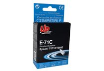 UPrint E-71C - XL grootte - cyaan - compatible - gereviseerd - inktcartridge (alternatief voor: Epson T0892, Epson T0712)