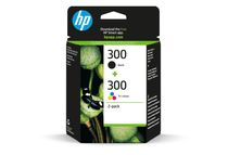 HP 300 - 2 - zwart, driekleur op verfbasis - origineel - inktcartridge
