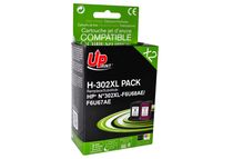 UPrint - 2 - zwart, geel, cyaan, magenta - compatible - inktcartridge (alternatief voor: HP 302XL)