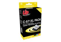 Cartouche compatible Canon CLI-571XL/PGI-570XL - pack de 5 - noir x2, cyan, magenta, jaune - Uprint