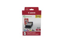 Canon CLI-581XL C/M/Y/BK Photo Value Pack - 4 - hoog rendement - zwart, geel, cyaan, magenta - origineel - inktreservoir / papierpakket
