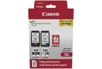 Canon PG-545 XL/CL-546XL Photo Value Pack - zwart, geel, cyaan, magenta, kleur (cyaan, magenta, geel) - origineel - inktreservoir / papierpakket