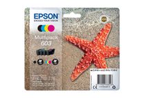 Epson 603 Multipack - 4 - zwart, geel, cyaan, magenta - origineel - blister - inktcartridge - voor Expression Home XP-2100, 2105, 3100, 3105, 4100, 4105; WorkForce WF-2810, 2830, 2835, 2850