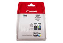 Canon PG-560 / CL-561 - Pack de 2 - noir, couleur (cyan, magenta, jaune) - cartouche d