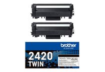 Brother TN2420 - pack de 2 - noir - cartouche laser d