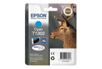 Epson T1302 - 10.1 ml - cyaan - origineel - blisterverpakking met RF / akoestisch alarm - inktcartridge - voor Stylus Office BX630, BX635, BX935; WorkForce WF-3010, 3520, 3530, 3540, 7015, 7515, 7525