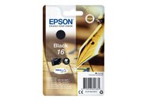 Epson 16 - 5.4 ml - zwart - origineel - inktcartridge - voor WorkForce WF-2010, 2510, 2520, 2530, 2540, 2630, 2650, 2660, 2750, 2760