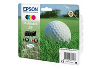 Epson 34 Balle de golf - Pack de 4 - noir, cyan, magenta, jaune - cartouche d