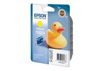 Epson T0554 - 8 ml - geel - origineel - blister - inktcartridge - voor Stylus Photo R240, R245, RX420, RX425, RX520