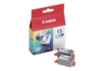 Canon BCI-15 - Pack de 2 - cyan, magenta, jaune - cartouche d