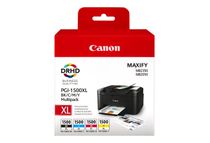 Canon PGI-1500XL - Pack de 4 - noir, cyan, magenta, jaune - cartouche d