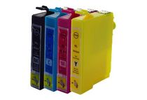 Cartouche compatible Epson T0556 Canard - pack de 4 - noir, jaune, cyan, magenta - Switch 