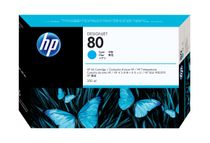 HP 80 - 350 ml - cyaan - origineel - DesignJet - inktcartridge - voor DesignJet 1050c, 1050c plus, 1055cm, 1055cm plus