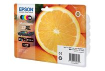 Epson 33XL Oranges - Pack de 5 - noir, noir photo, cyan, magenta, jaune - cartouche d
