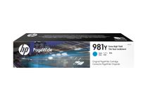 HP 981Y - extra hoog rendement - cyaan - origineel - PageWide - inktcartridge