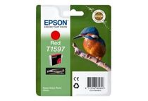 Epson T1597 - 17 ml - rood - origineel - blister - inktcartridge - voor Stylus Photo R2000