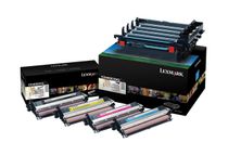 Lexmark - 4 - zwart, kleur (cyaan, magenta, geel) - origineel - beeldverwerkingseenheid printer LCCP - voor Lexmark C540, C543, C544, C546, X543, X544, X546, X548