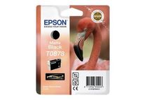 Epson T0878 - 11.4 ml - matzwart - origineel - blister - inktcartridge - voor Stylus Photo R1900