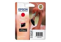 Epson T0877 - 11.4 ml - rood - origineel - blister - inktcartridge - voor Stylus Photo R1900