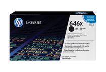 HP 646X - Hoog rendement - zwart - origineel - LaserJet - tonercartridge (CE264X) - voor LaserJet Enterprise CM4540 MFP, CM4540f MFP, CM4540fskm MFP