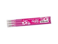 Pilot Frixion Ball - 3 Recharges pour rollers effaçables - 0,7 mm - rose