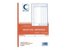 ELVE - Manifold Carnet de recettes/dépenses - 50 dupli - A4