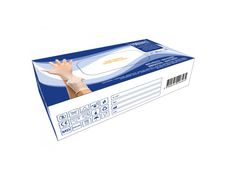 Boite de 100 gants jetables en vinyle (non stérile) - transparent - taille M