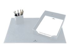 Oberthur - Parure de bureau - 3 pièces - gris